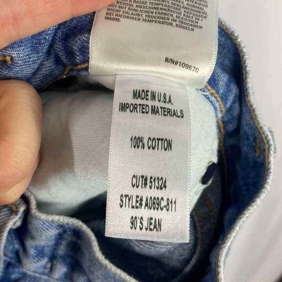 Agolde 90's Mid Rise Loose Fit in Fall Out Size 24 - Picture 16 of 16